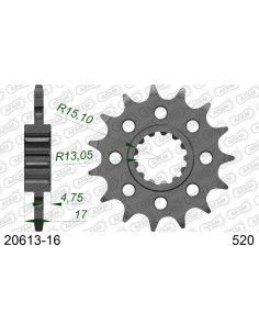 Kit chaîne alu 520 HONDA CBR 1000 RR-R SP Fireblade 2022-2022    2