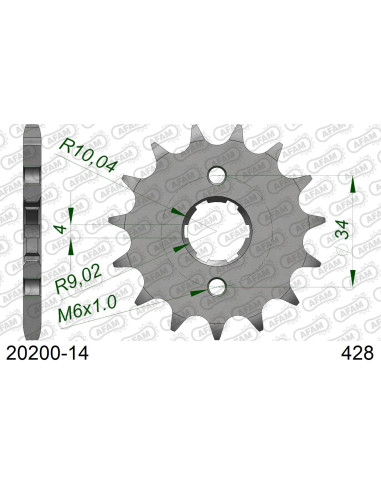 Kit chaîne acier YAMAHA R15 V3 2021   