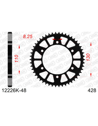 Kit chaîne acier YAMAHA R15 V3 2021   