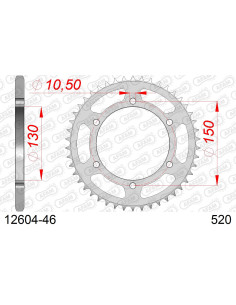 Kit chaîne acier RUB YAMAHA XJ 6 F 2010-2016    2