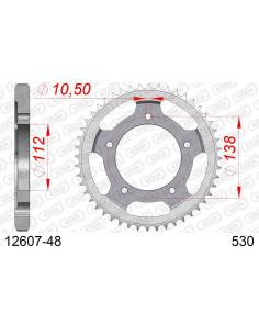 Kit chaîne acier RUB YAM YZF 600 R6 #530 1999-2002    2