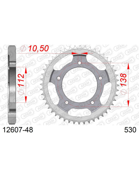 Kit chaîne acier RUB YAM YZF 600 R6 #530 1999-2002   