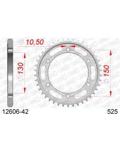Kit chaîne acier RUB YAMAHA TDM 900 ABS    2