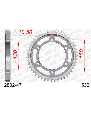 Kit chaîne acier YAMAHA FZR 1000 R EX-UP 1989-1997   
