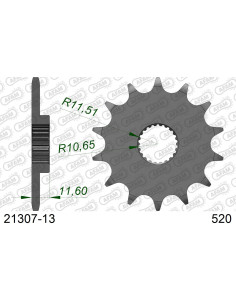 Kit chaîne alu YAMAHA TTR 250 1999-2006    2