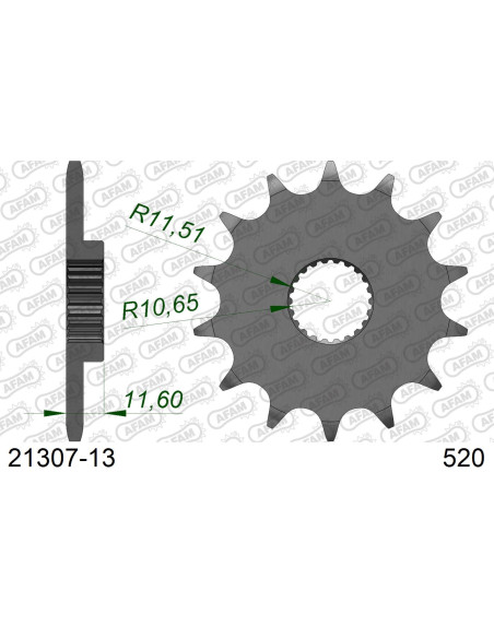 Kit chaîne alu YAMAHA TTR 250 1999-2006   