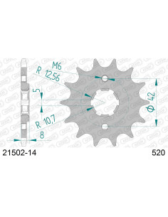 Kit chaîne alu YAMAHA TT 350 1985-1997    2