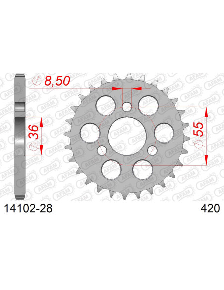 Kit chaîne alu SUZUKI JR 50 1978-2007   