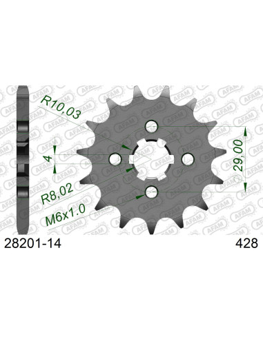 Kit chaîne acier SUZUKI GSX-S 125 2017-2021   