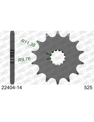 Kit chaîne acier SUZUKI GSX 400 XS IMPULSE 1988-1993   