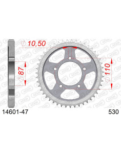 Kit chaîne acier RUB SUZUKI GSF 600 BANDIT 2000-2004    2