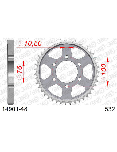 Kit chaîne acier SUZUKI GSX-R 1100 1990-1992   