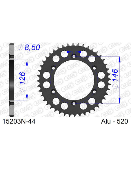 Kit chaîne alu SUZUKI DR 350 SE 1994-1999   