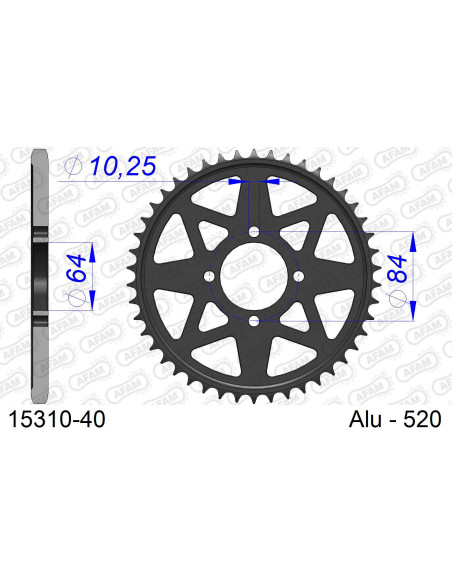 Kit chaîne alu SUZUKI LT 400 Z US 2002-2008   