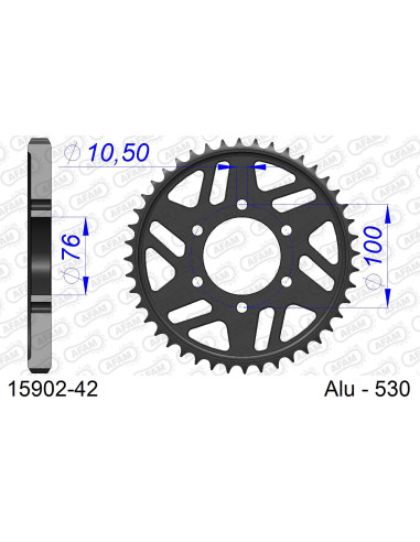 Kit chaîne alu SUZUKI GSX R 750 1992-1995   
