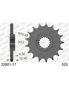 Kit chaîne alu SUZUKI GSXR 1000 2017-2022    2