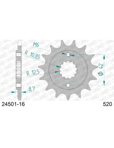 Kit chaîne acier KAWASAKI ZR 400 ZEPHYR 1997-2001    2