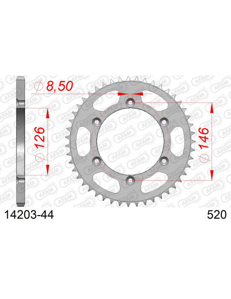 Kit chaîne acier KAWASAKI KLX 400 SR 2003-2004   