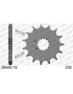 Kit chaîne acier KAWASAKI ZZR 500 1990-1992    2