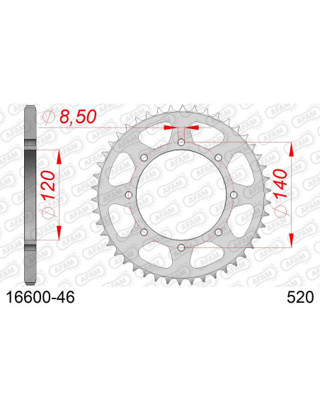 Kit chaîne acier KAWASAKI KL 500 A1-A2-B1 1987-1989   