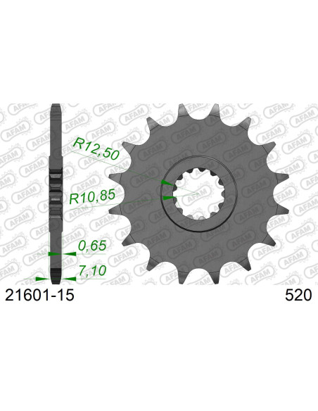 Kit chaîne acier KAWASAKI ZX6-R 2019-2021   