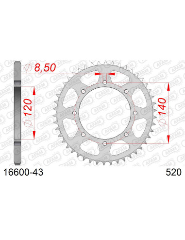 Kit chaîne acier KAWASAKI KLR 650 USA 2006-2014   