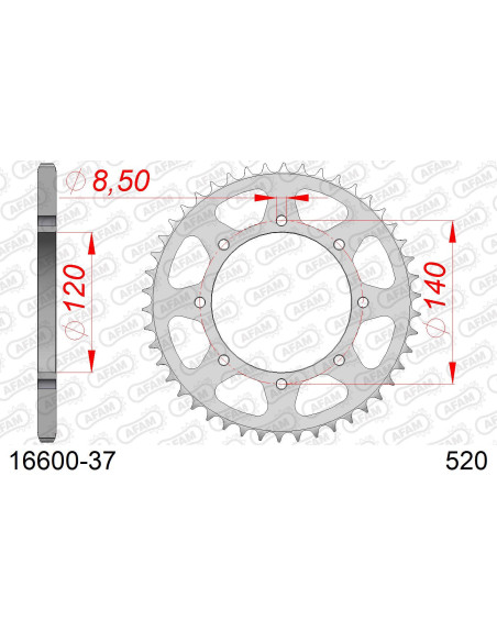Kit chaîne acier KAWA W 800 STREET-CAFE 2019-2022   