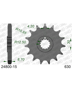 Kit chaîne acier KAWASAKI Z 900 1972    2