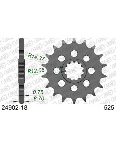 Kit chaîne acier KAWASAKI Z H2 2020-2022    2