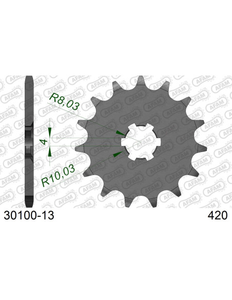 Kit chaîne alu KAWASAKI KX 100 1998-2013   
