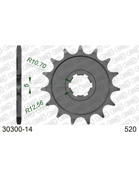 Kit chaîne alu KAWASAKI KX 250 1994-1996   