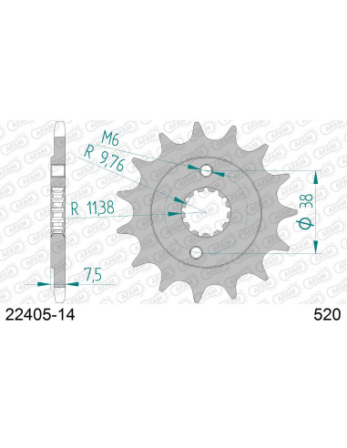 Kit chaîne alu KAWA KFX 400 2003-2006   