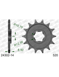 Kit chaîne alu KAWASAKI KX 500 1983-1984    2