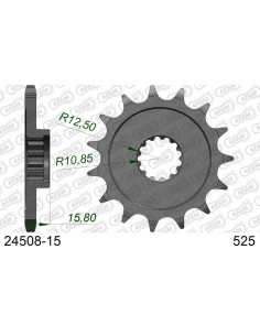 Kit chaîne alu KAWASAKI ZX6 R 1998-2001    2