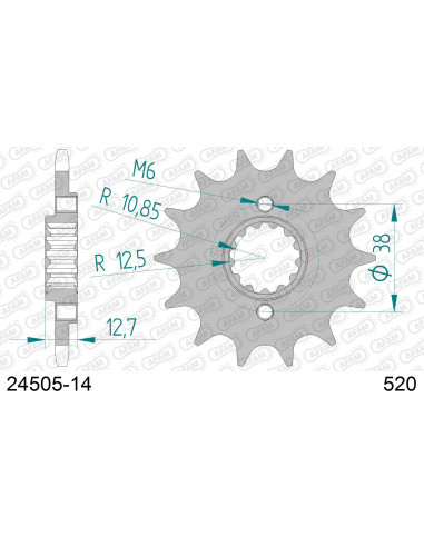 Kit chaîne alu KAWASAKI KLX 650 R D1-D6 1993-2001   