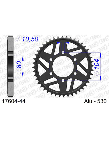 Kit chaîne alu KAWASAKI ZXR 750 1993-1995   