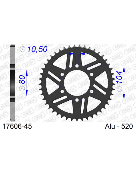 Kit chaîne alu KAWASAKI ZXR 750 #520 RACING 1991-1992   