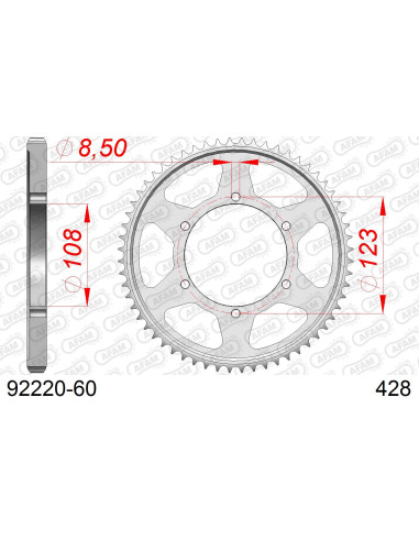 Kit chaîne acier APRILIA 125 TUONO 2017-2020   