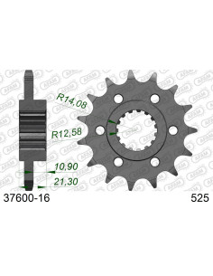 Kit chaîne acier APRILIA 900 SHIVER 2017-2020    2