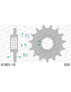 Kit chaîne acier APRILIA TUONO 1100 V4 2021-2022    2