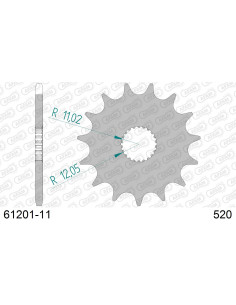 Kit chaîne alu APRILIA 280 CLIMBER 1992-1996    2
