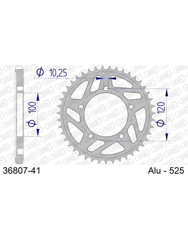 Kit chaîne alu APRILIA RSV4 1100 FACTORY 2019-2022   