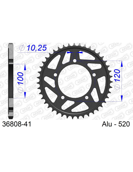 Kit chaîne alu RACE APR RSV4 1100 FACTORY 2019-2022   