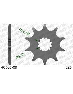 Kit chaîne alu BETA 125 EVO 2009-2022    2