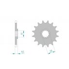 Kit chaine DID  ALU HUSQVARNA CR 65 ANTIBOUE 2012 à 2013