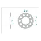 Kit chaine DID  ALU HUSQVARNA CR 65 ANTIBOUE 2012 à 2013