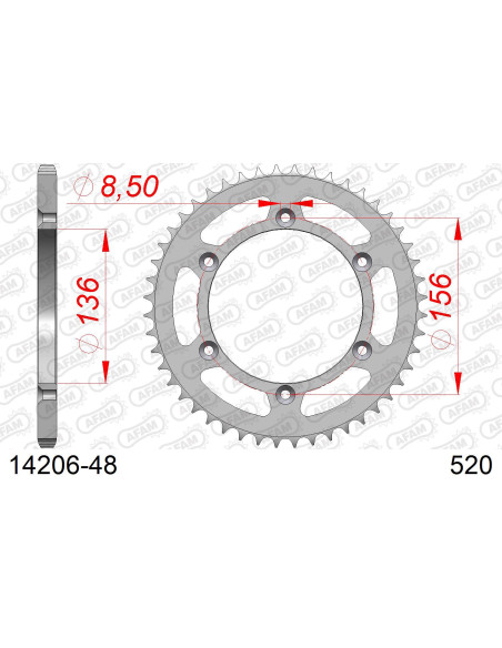 Kit chaîne acier SHERCO SEF 300 2021-2023   