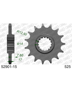 Kit chaîne acier DUCATI SF V4 FOR PCD4 2020-2022    2