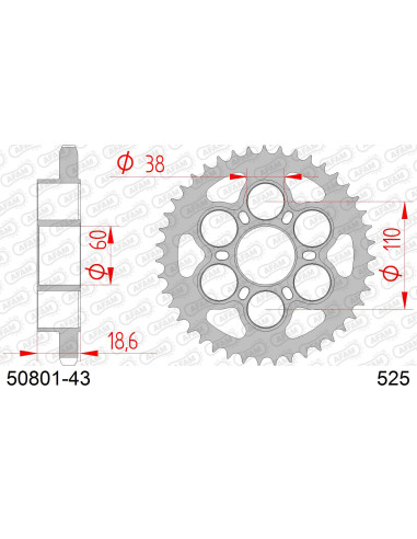Kit chaîne acier DUC DIAVEL 1260 2019-2022   
