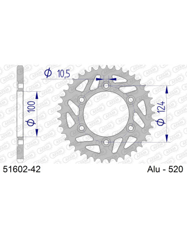 Kit chaîne alu DUCATI 800 MONSTER S IE 2003-2004   